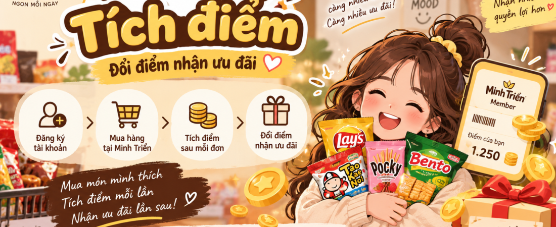 Mua hàng tích điểm – Đổi điểm nhận ưu đãi tại Minh Triển