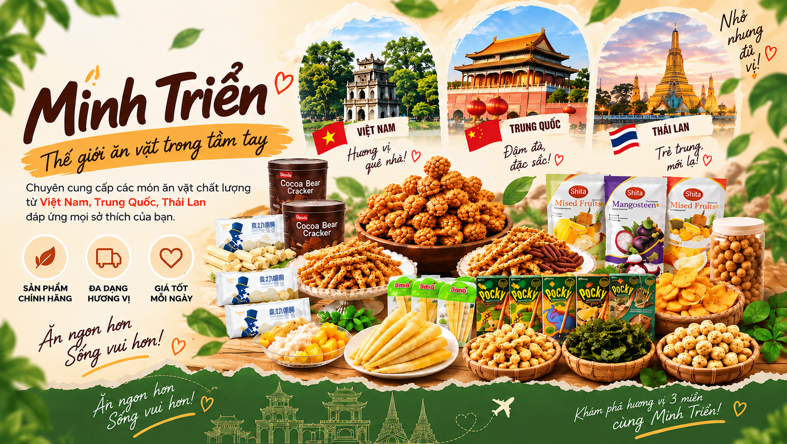 Minh Triển – Hành trình mang thế giới đồ ăn vặt đến gần hơn với bạn